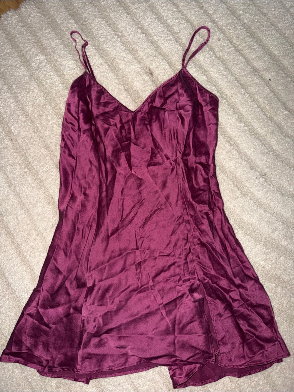 Victoria’s Secret Silky Slip Dress Nightgown - Burgundy